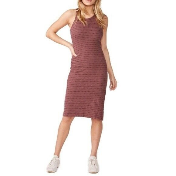 Monrow Purple Stripe Tank Dress M EUC